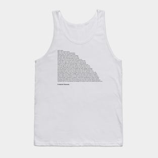 Friedrich Nietzsche Quotes Tank Top